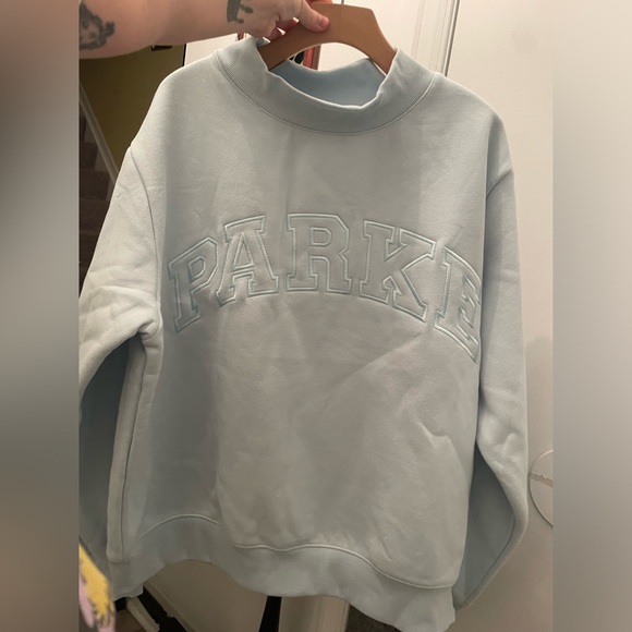 NWT Parke|| Arctic Rare Monochrome Varsity Mockneck, Size L/Xl pullover - Picture 9 of 11